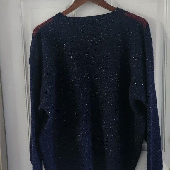 Pendleton Shetland 100% Virgin Wool Blue Argyle Diamond Sweater Mens Size XL - Picture 7 of 9